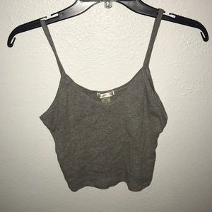 Gray vneck tank